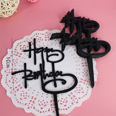 10 шт. украшения для торта Топпер акриловая фотография торты на день рождения