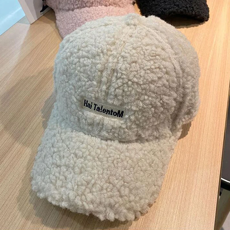 

New Snapback trucker hats Bone Gorros Winter Gilr Wool Embroidered baseball caps Ins Women ladies Casual thicken warm Dad hat