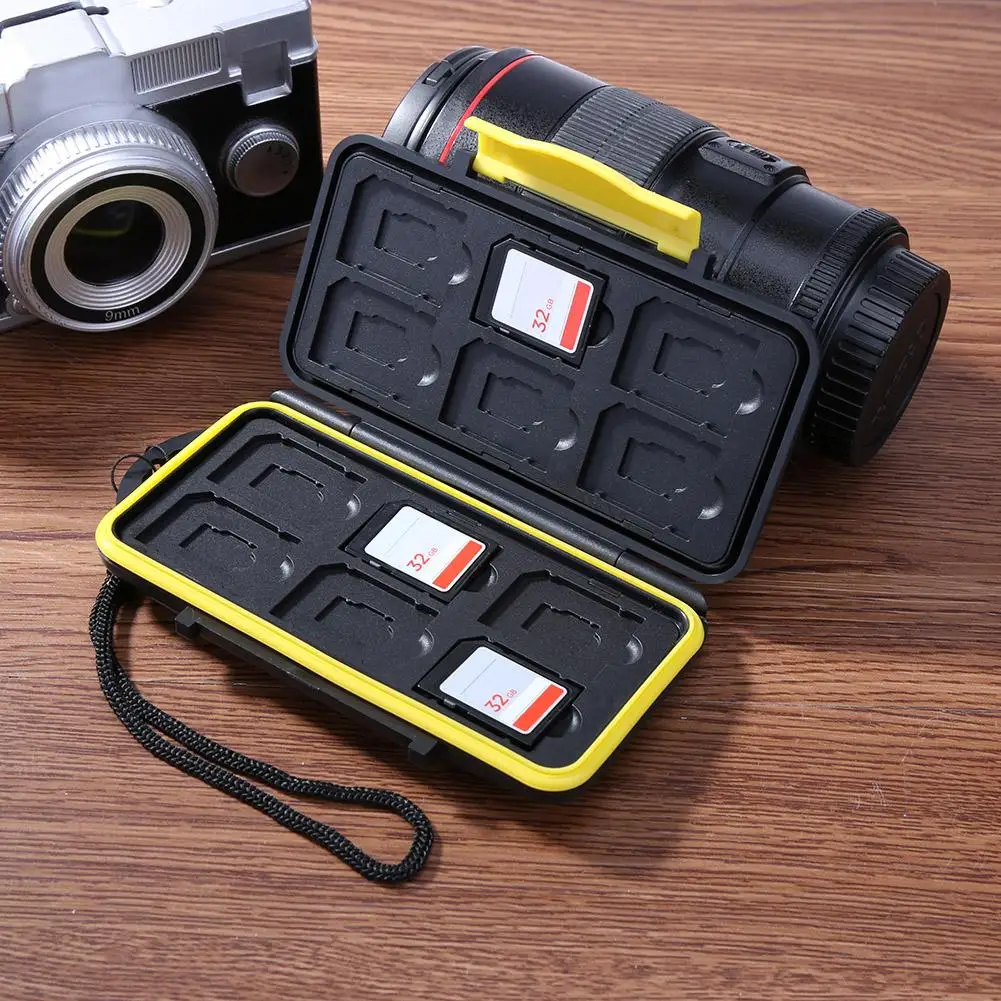 

Multi-grid Large Waterproof Memory Card Case Anti-Shock 12SD+12TF Capacity Storage Holder Box Cases for SD/ SDHC/ SDXC/TF Cards