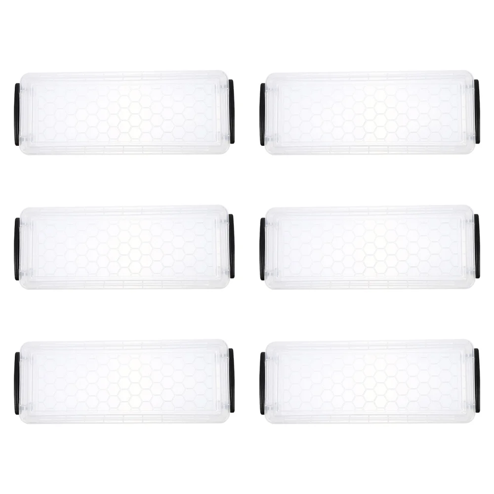 

1 Set 6Pcs Large Capacity Pen Pencil Storage Boxes Pencil Boxes (White)