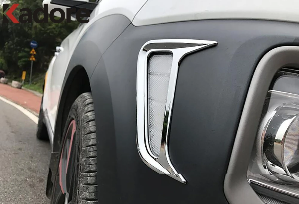 Лицевая сторона поворотный светильник Накладка для Hyundai Kona Энсино Кауаи 2017 2018 2019