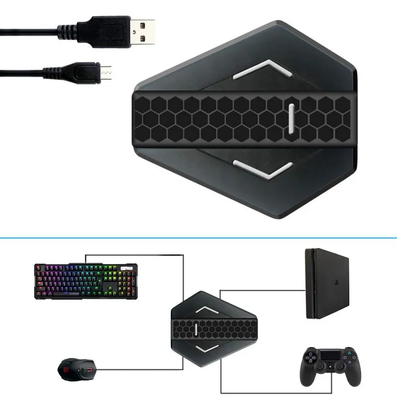Конвертер клавиатуры и переходник для мыши P4/P3/Xbox One/Xbox 360/Nintendo Switch Plug And