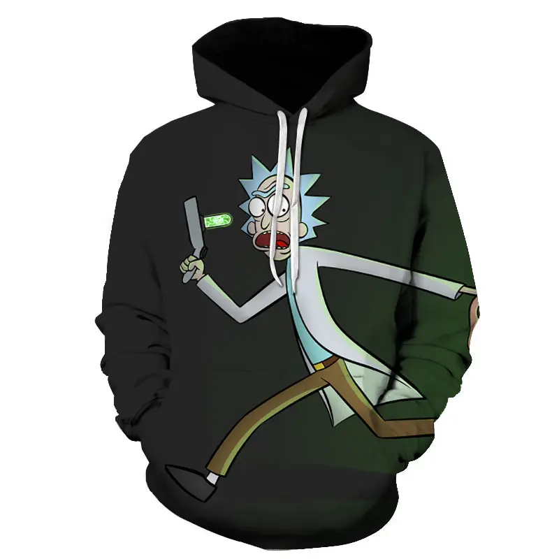 

Morty hoodie, popular in Europe and America, 2021 women's 3d printed men's pullover Jerry, Beth, Rick sweatshirt xxs-4xl