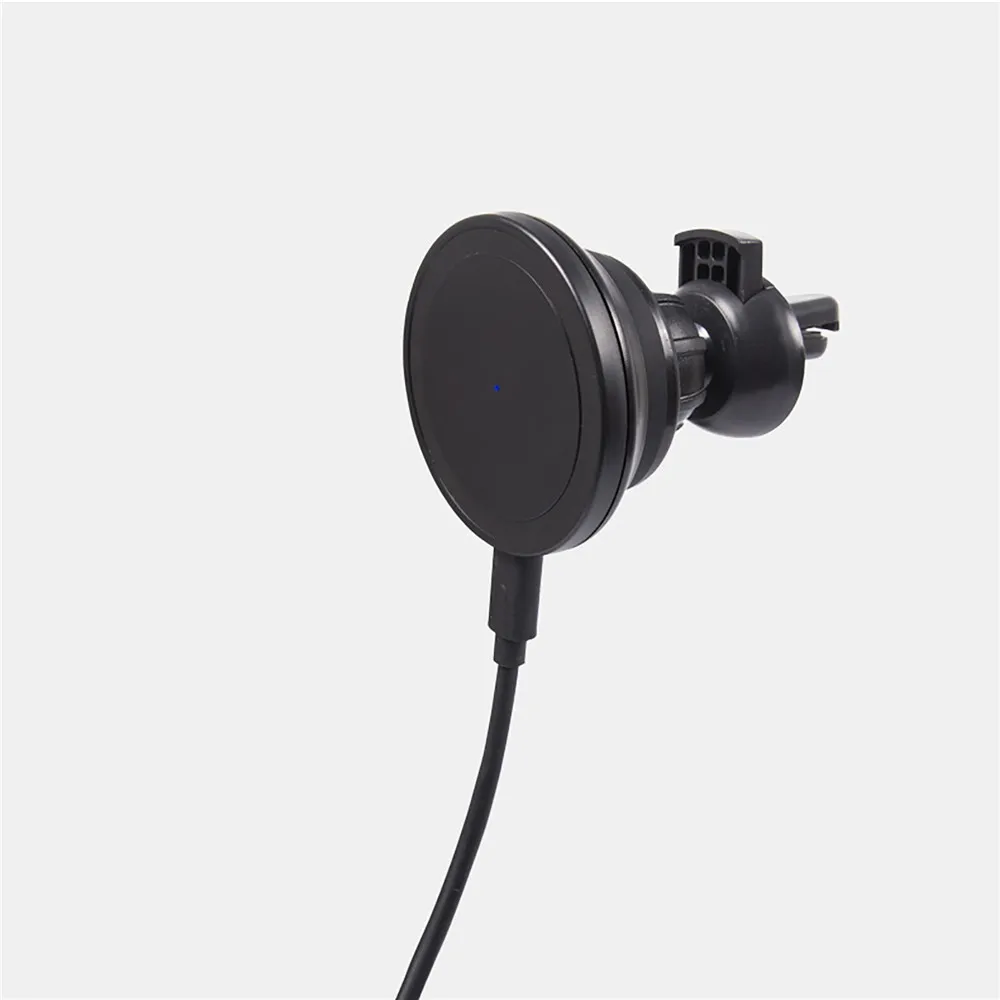 

15W Charge for iPhone12 Magnetic Absorption Car Vehicle Wireless Charger Holder Mount Fast Charging for iPhone12 Accessories