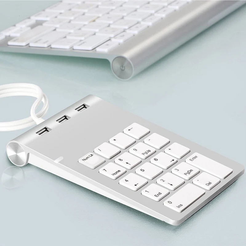 

Ультратонкая клавиатура, USB цифровая клавиатура, 18 клавиш, мини-USB 2,0, концентраторы для цифровой клавиатуры, цифры, компьютера, ПК, ноутбука