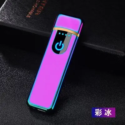 So Cool usb зарядка Зажигалка сенсорный экран электронные зажигалки для сигарет маленькая перезаряжаемая электрическая зажигалка ветрозащитный подарок для мужчин