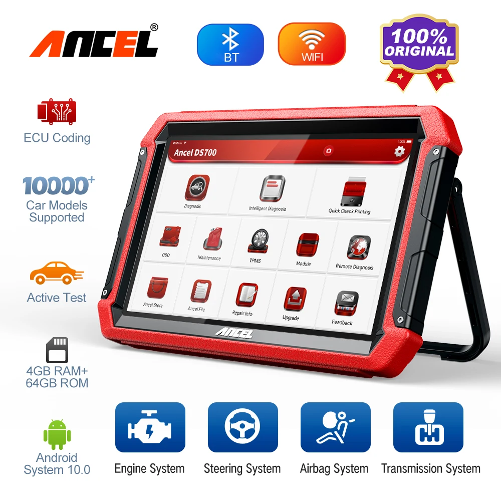 

ANCEL DS700 OBD2 Diagnostic Scanner Full System OBD Auto Car Diagnostic Tools Profession Automotive OBD2 Scanner For Car