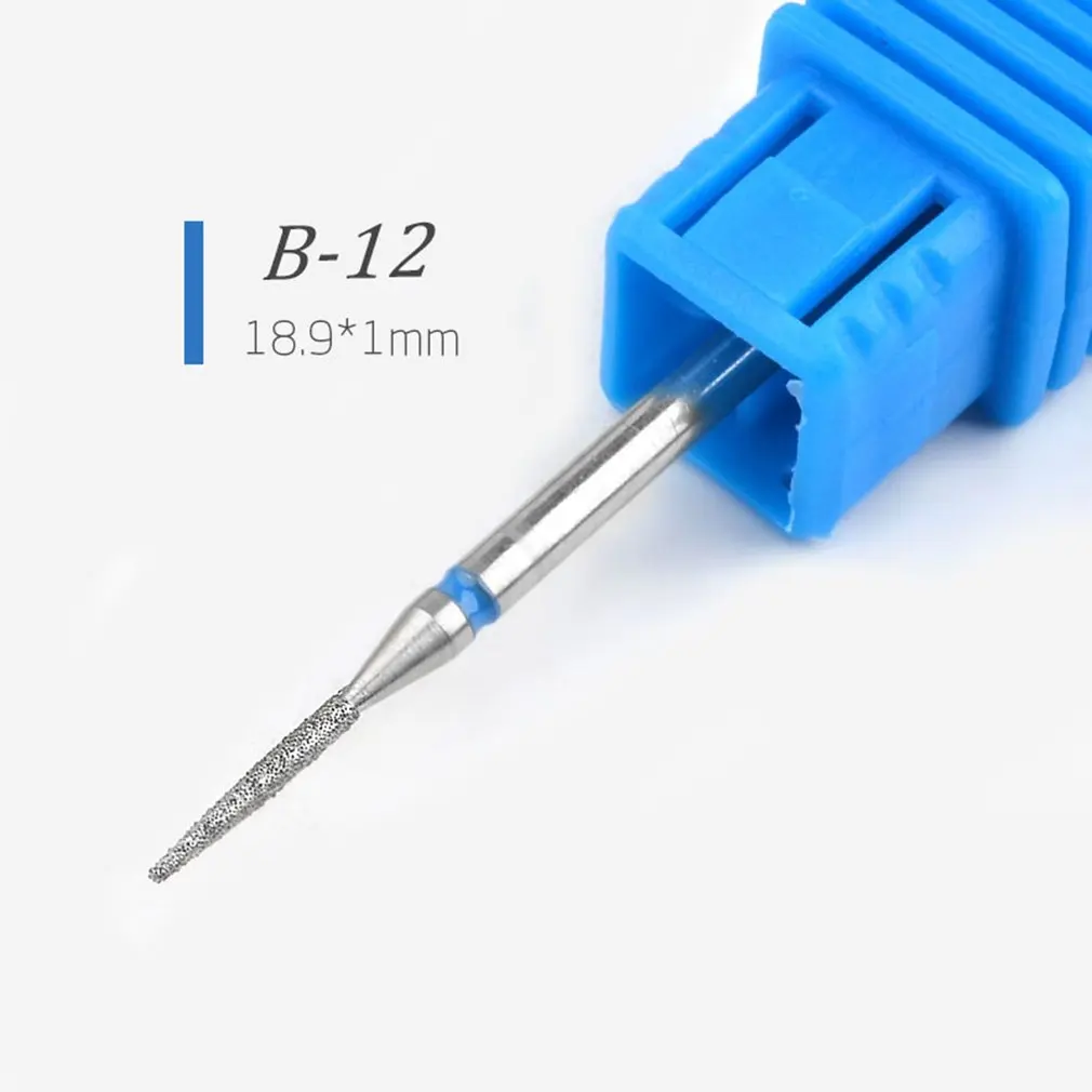 Nail Drill Bit Gj0101 портативное сверло для ногтей, пластиковый инструмент, керамическая Шлифовальная головка для ногтей, шлифовальный аппарат с плоской головкой, инструменты для маникюра и педикюра - Цвет: Nail Drill Bit