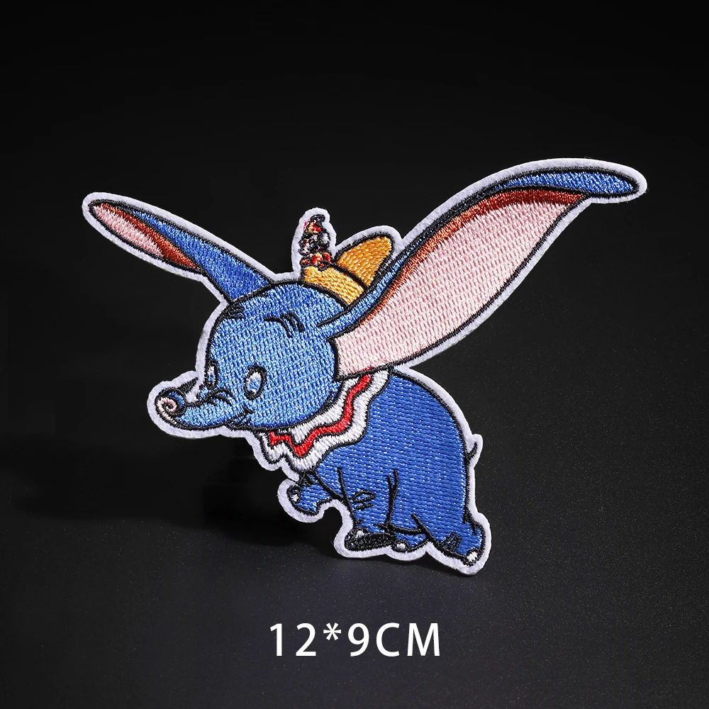 N3-BT6614 Мультфильм Dumbo нашивки со слонами клеящиеся утюгом украшения Мой сосед Тоторо ткань аппликации 3D Diy милое крыло свободы не лицо значки - Цвет: N3-BT6614
