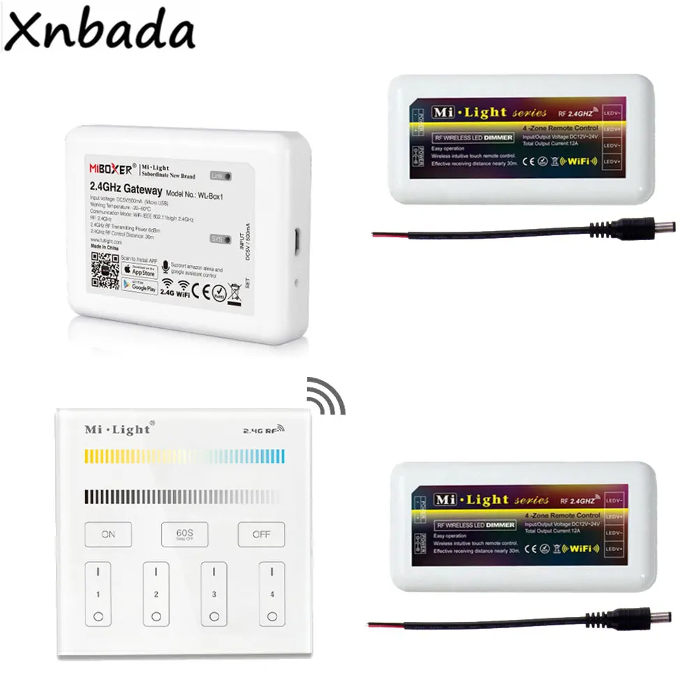 Milight WL Box1 Led контроллер MiBoxer 2 4G B2 цветовая температура Сенсорная панель Пульт
