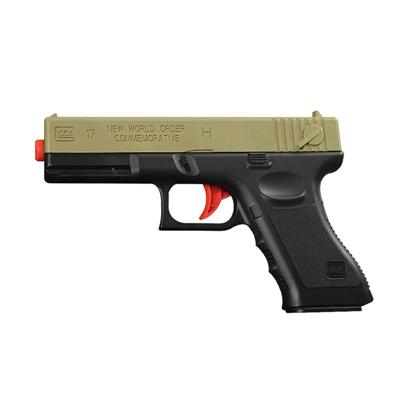 Ручной игрушечный пистолет Glock с водяными пулями пластиковый безопасный оружие