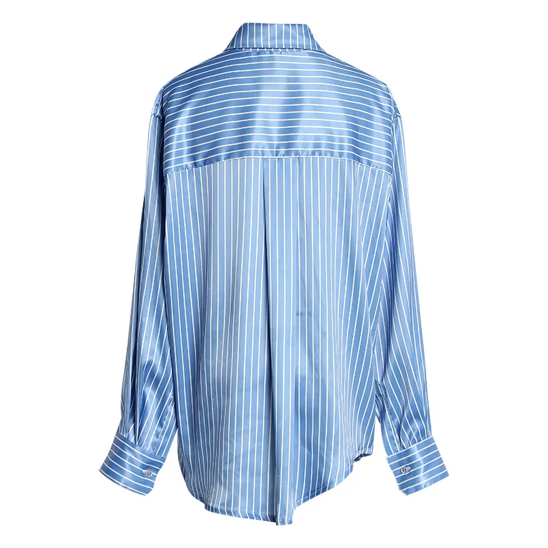 

Future Time Spring New Vintage Striped Blouse Fashion Design Oblique placket Women Tops Chinese Style Traditional Women Blusas