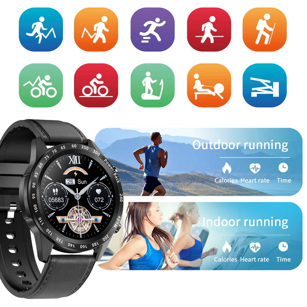 

Senbono men's and women's smart watch max3, waterproof wristband accessories with heart rate control, telephone, music player