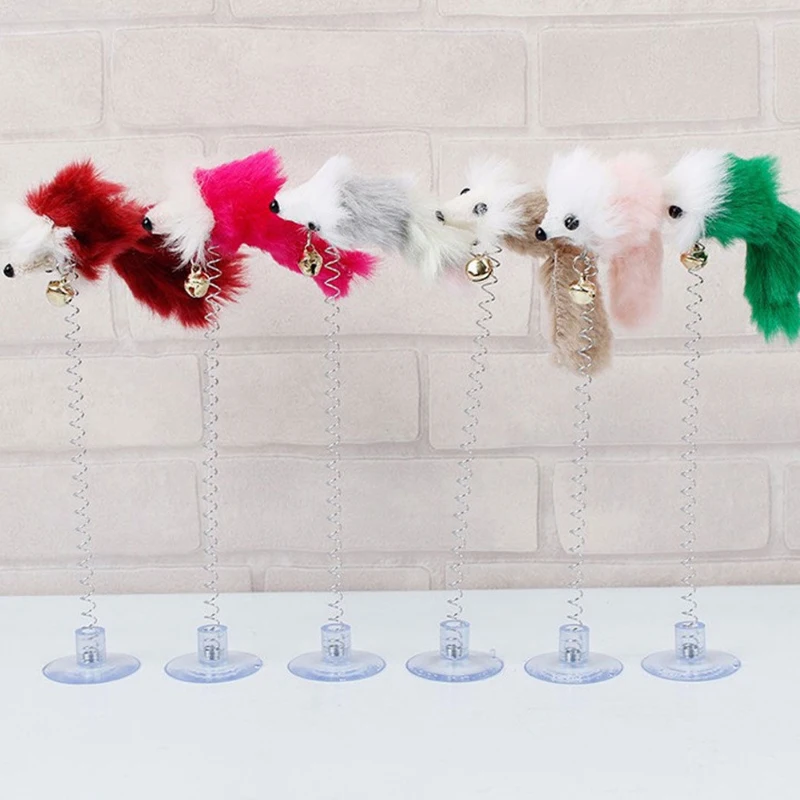 Модная искусственная мышь случайного цвета с перьями смешная кошка 20x10 см товары