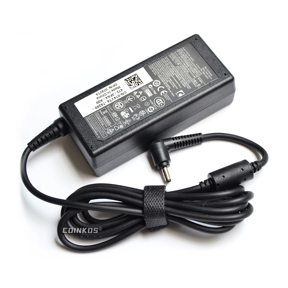 

65W Laptop Power Adapter AC Charger for Dell Vostro 14- 5470 P41G P41G002 14- 5480 Inspiron 20 3043 AIO W13B 19.5V 3.34A 4.0mm