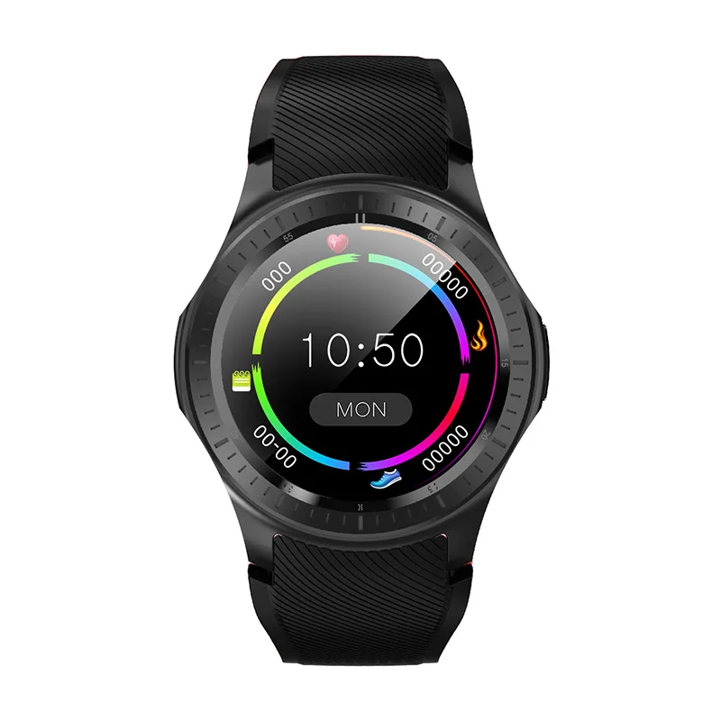 Black Новинка DM368 Plus Android 7,1 4G Смарт часы MTK6739 четырехъядерный 1 ГБ ОЗУ 16 Гб ПЗУ 1," ips круглый экран Bluetooth Wifi gps умные часы - Цвет: Black
