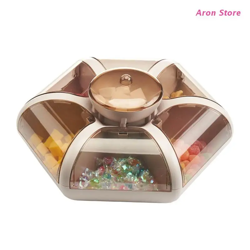 Living Room Fruit Tray Transparent Press Type Snack Compartment Storage Box | Дом и сад