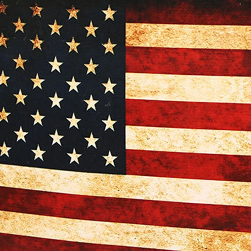 

Wooden Suitcase Flag Travel Wooden Storage Box Makeup Organizer Box Photography Props Treasure Chest Home Decoration