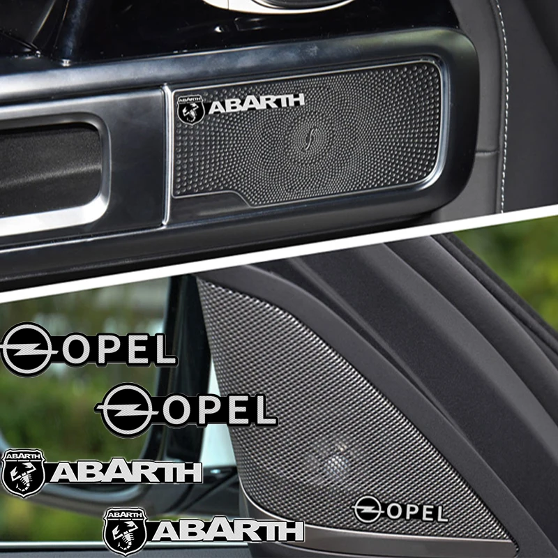 Новый 2 предмета автомобильные брелки с логотипом интерьера Рог Стикеры аудио s