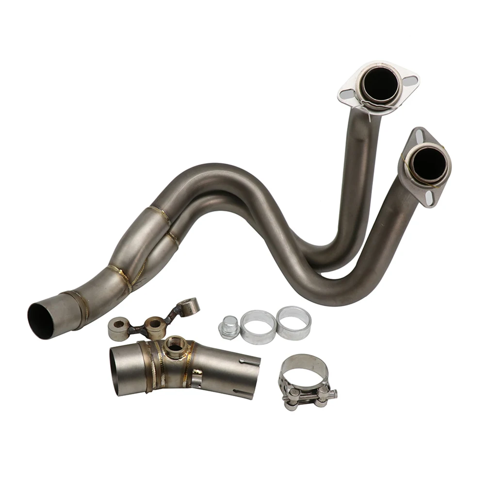 Выхлопная средняя труба ZS для гоночного мотоцикла полная система Kawasaki NINJIA650 Z650 2017