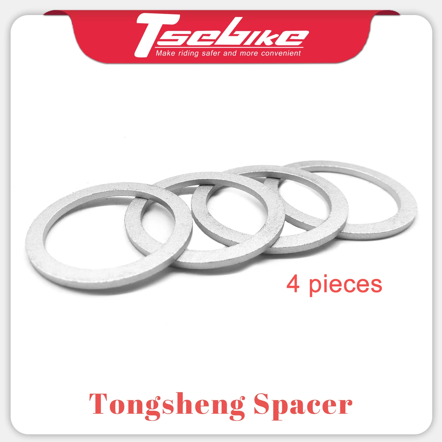 

Tongsheng Spacer 4 Pieces 9.6mm Ebike Conversion Parts For TSDZ 2 Mid Motor Bottom Bracket Fitting