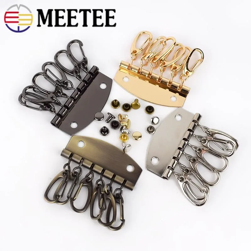 4/10 шт. 6 крючков металлические кольца держатели для ключей|Пряжки и крючки| |