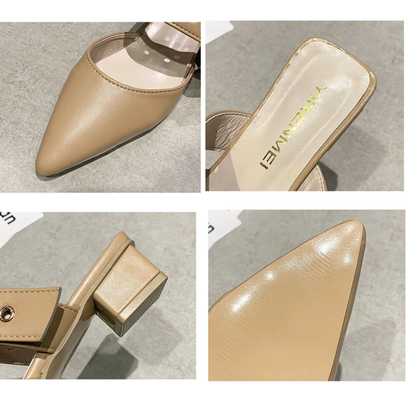 

Women Slippers Female Shoes Rubber Slippers For Home Heels Ladies Flip Flops Fashion Slides Mules 2021 Summer Shoes For Women