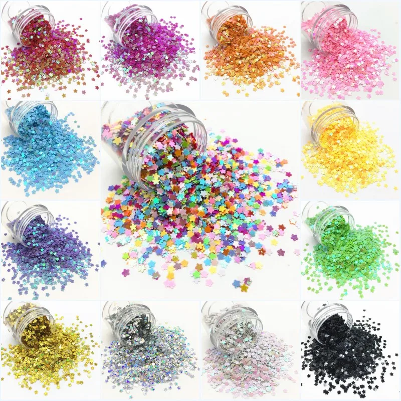 3 мм звездочки для дизайна ногтей плоские свободные пайетки милые свадебные