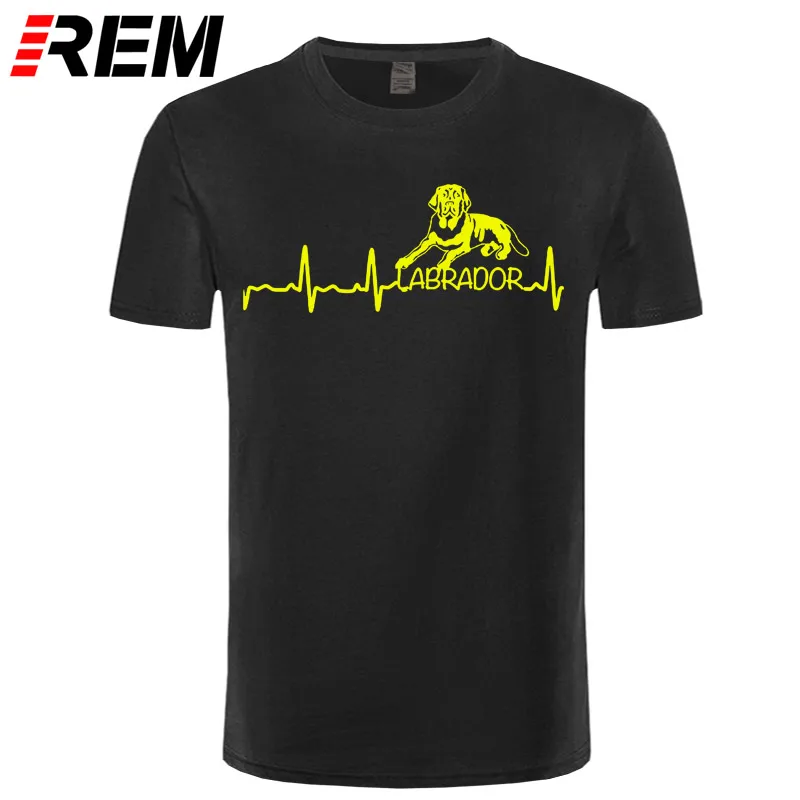 

Boy Heartbeat Labrador Funny T Shirt For Dog Lover Tee Shirt Streetwear T Shirt Hot sale
