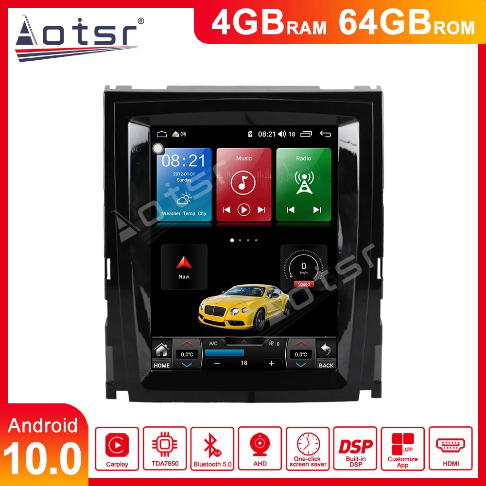 

For Cadillac Escalade Android 10.0 4GB Tesla style Car GPS Navigation HeadUnit Auto Stereo Multimedia Player Radio Tape Recorder