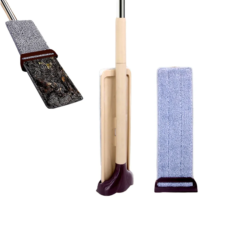 

Floor Cleaning Squeeze Mop Magic Hand-washing Flat Mop with 3 Pieces of Cloth To Replace Household Cleaning Tools In Two Sizes