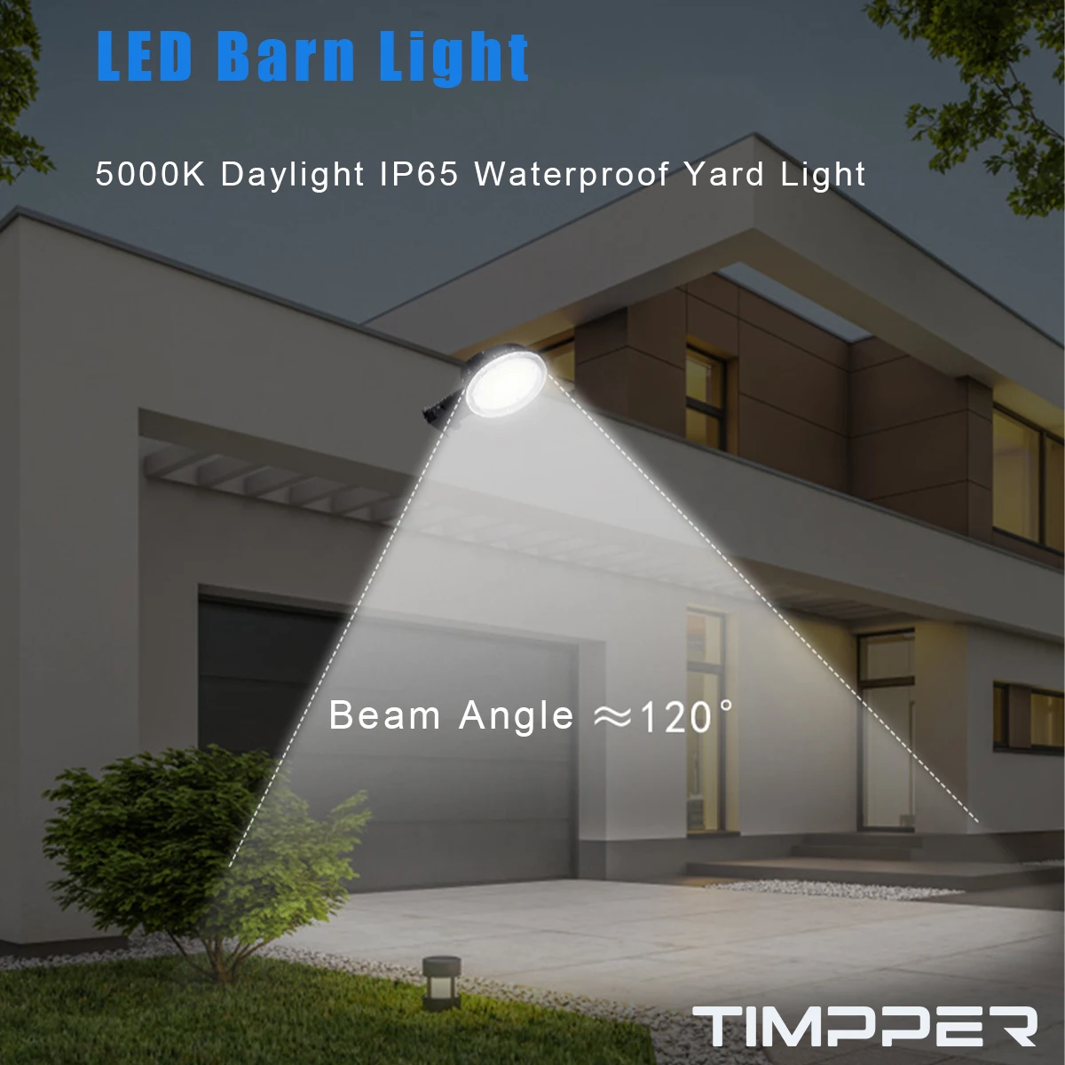 Ультраяркий светильник для двора 5000K дневсветильник свет IP65 Водонепроницаемый