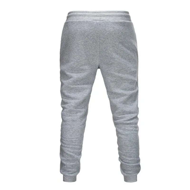 

2019 New Men Brand Male Trousers Casual Pants funny print Sweatpants Jogger Grey Casual Elastic Cotton Fitness Workout