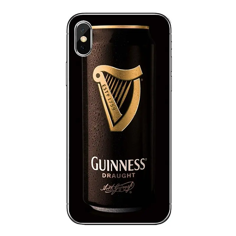 Гибкий оригинальный мягкий прозрачный чехол guinness для пива Iphone 4 4s 5 5S 5C SE 6 6S 7 8 X XR XS