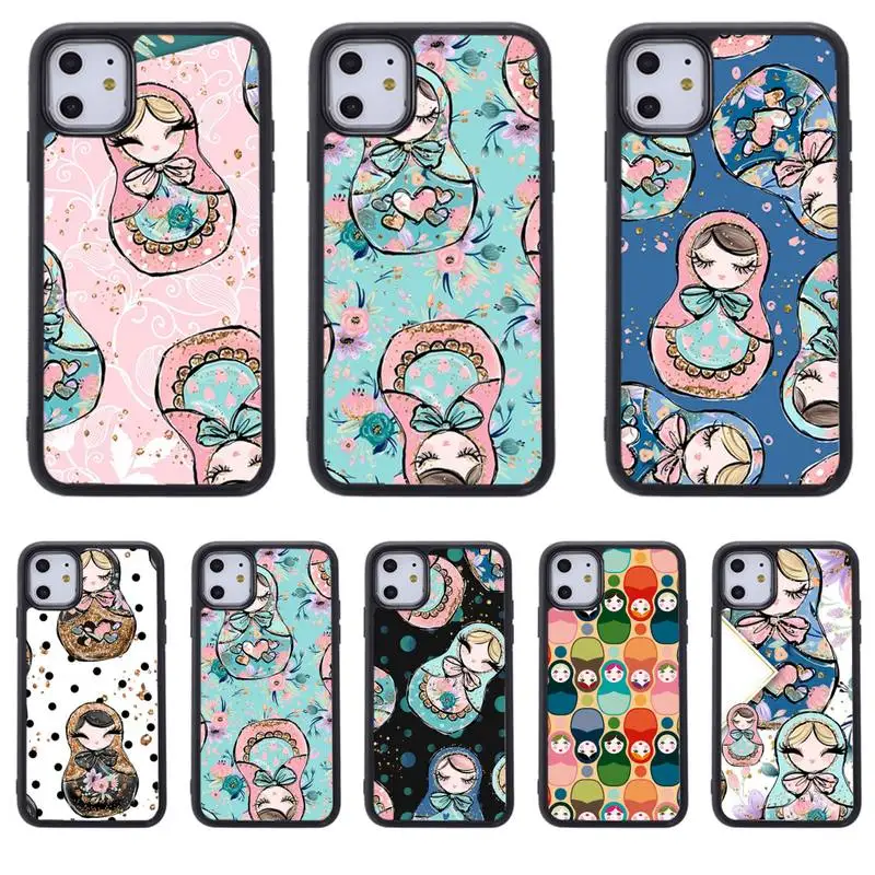 

Coque Cute matryoshka Phone Case For Samsung S8 S9 S10 S20 plus 5G lite note 20 ultra PC nax fundas cover