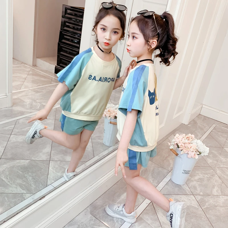 2020 летняя одежда для маленьких девочек футболка с кроликом шорты штаны