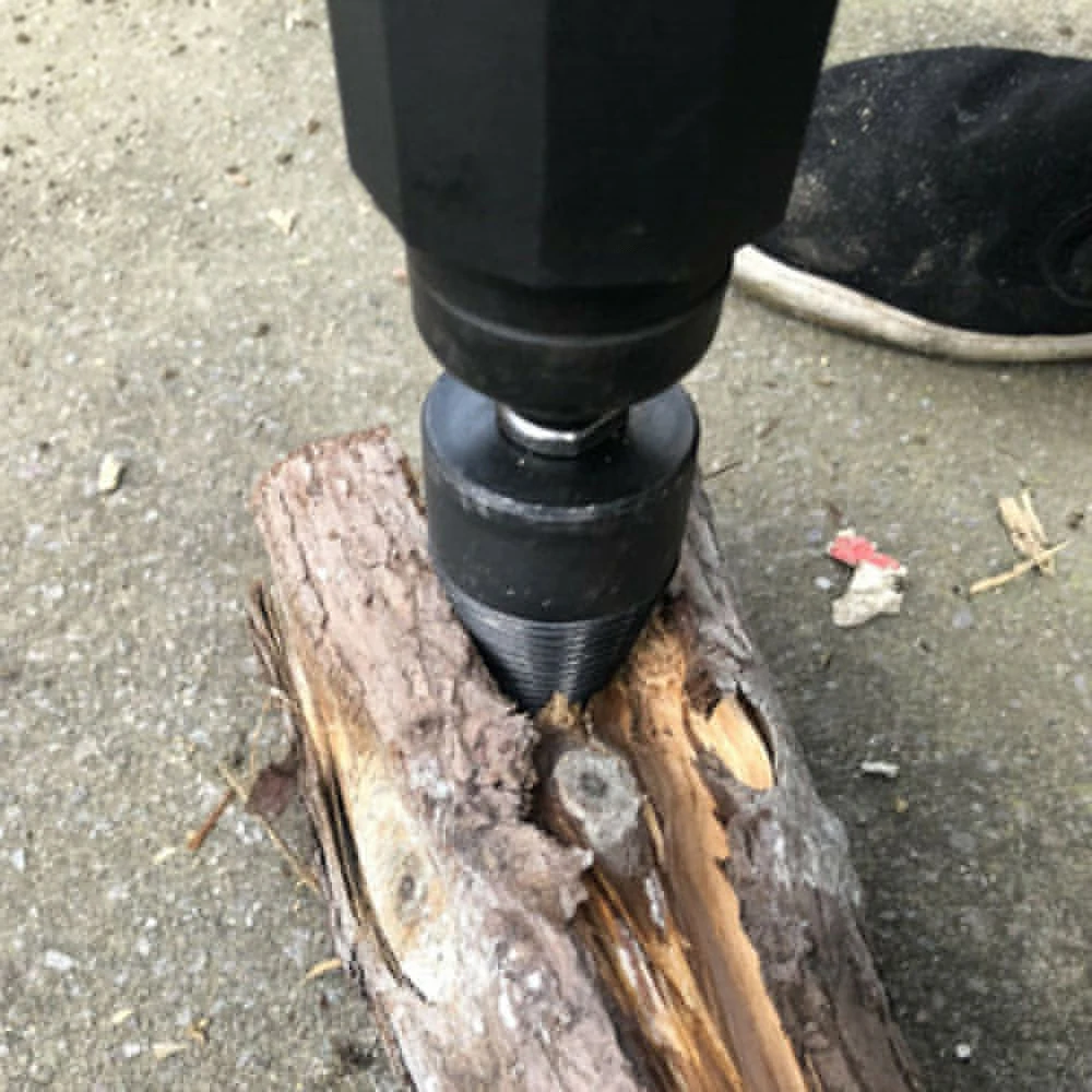 Бытовой сплиттер древесины сверло винт конус Кинг ручной стержень 45 мм Сменная