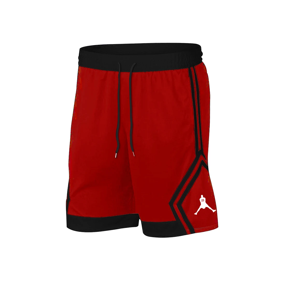 2021Printed Men's Striped Side Seam Compression Breathable Fitness Training Basketball Football Quick-Drying Sports Shorts M-3XL