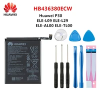 100 orginal huawei hb436380ecw 3650mah battery for huawei p30 ele l09 ele l29 ele al00 ele tl00 mobile phone batteriestools