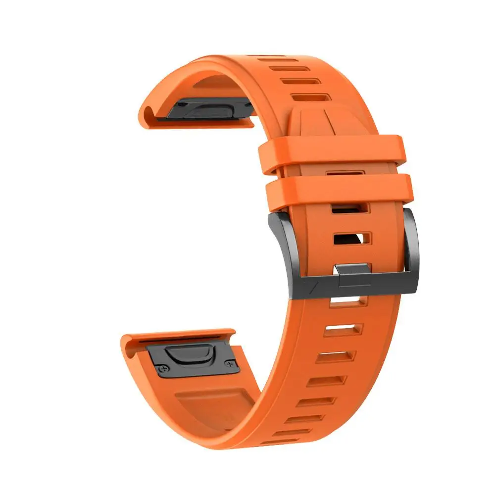 Orange YOOSIDE Fenix 6X браслет 26 мм Quick Fit силиконовые спортивные водонепроницаемые часы ремешок для Garmin Fenix 5X5X Plus/Fenix 3 HR - Цвет: Orange