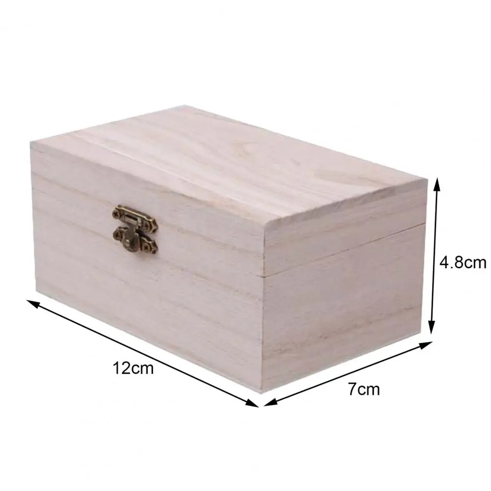 

Portable Multifunction Case with Lid Wooden Jewellery Storage Container for Home Supply