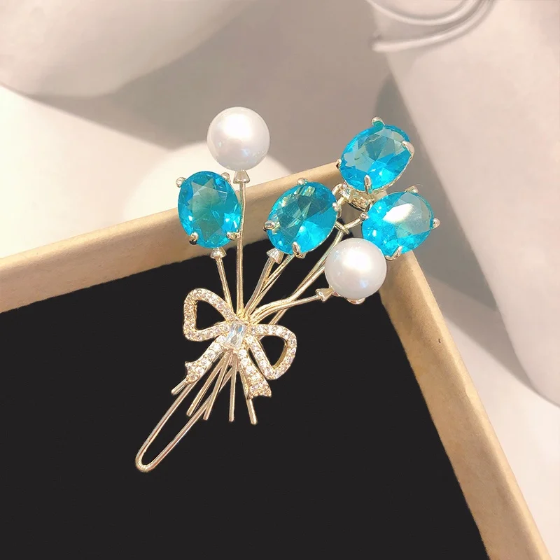 

20pcs/lot Blue Crystal Hair Clip Hairpin Bow Buckle Hair Accessories for Women Head Headwear