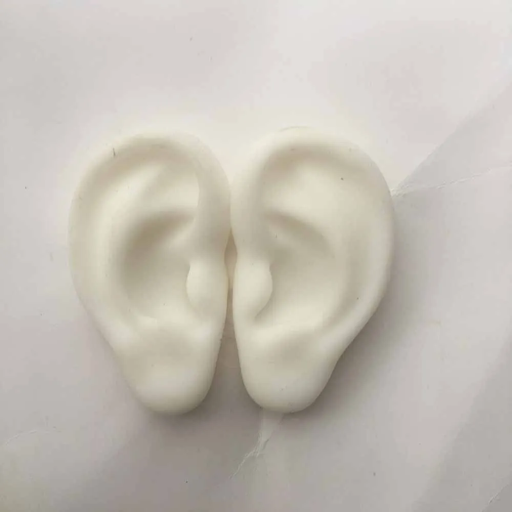 Модель уха силиконовая Ушная акупунктурная тренировочная модель правые и левые