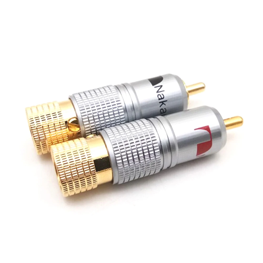 4 шт. позолоченные штекеры 10 мм