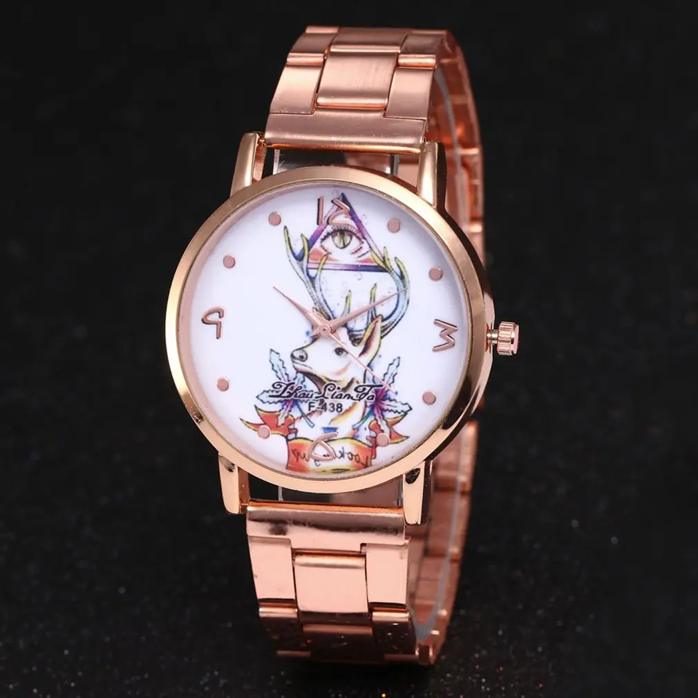 Мужские наручные часы из нержавеющей стали золотые и розовые кварцевые лучший