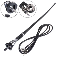black universal car stereo 36cm rubber mast antenna roof mount aerial replacement 1 3m car auto aerial for lada for volkswagen