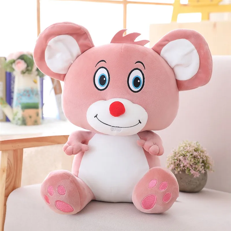 

20cm Cute Soft Simulation Mouse Plush Toy Cartoon Animal Small Rat Pendant Doll Key Chain Stuffed Hamster Toy Children Present