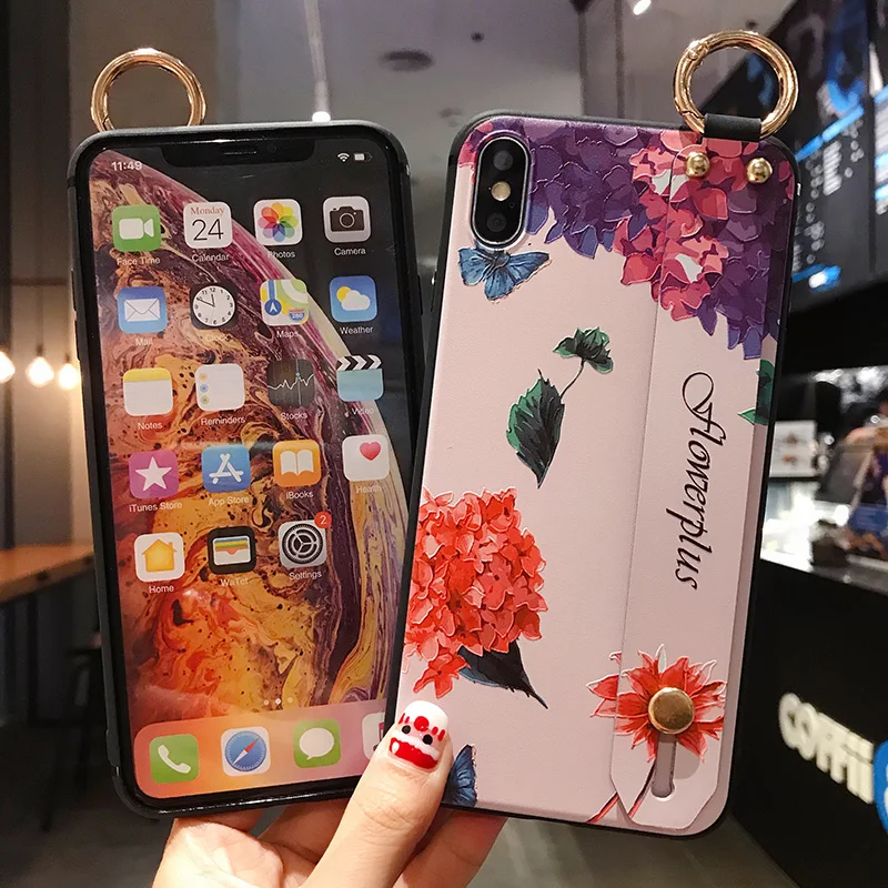 Чехол с ремешком на запястье для Samsung A51 A71 Note 10 Lite A30 A40 S10 A50 A70 | Мобильные телефоны и