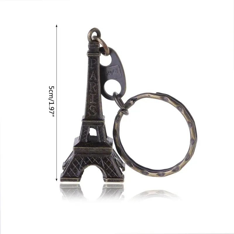 

Bronze Tone Paris Eiffel Tower Figurine Statue Vintage Alloy Model Decor