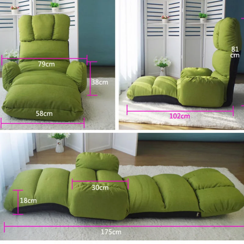 

Recliner lunch break chair folding floor sofa lazy sofa tatami multifunctional armrest bed balcony leisure chairmuebles de sala
